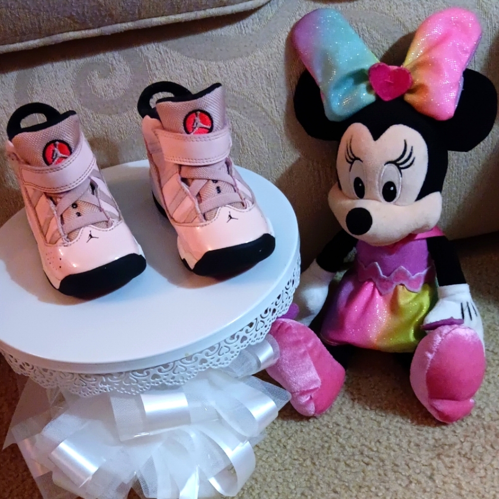 Toddler Girls Pink  Nike Jordan's